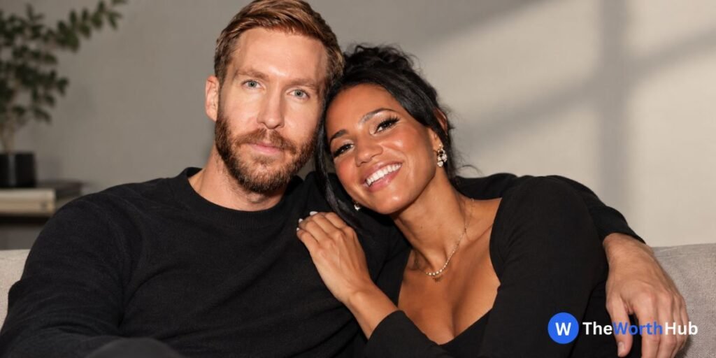 Calvin Harris with Vick Hope and family life