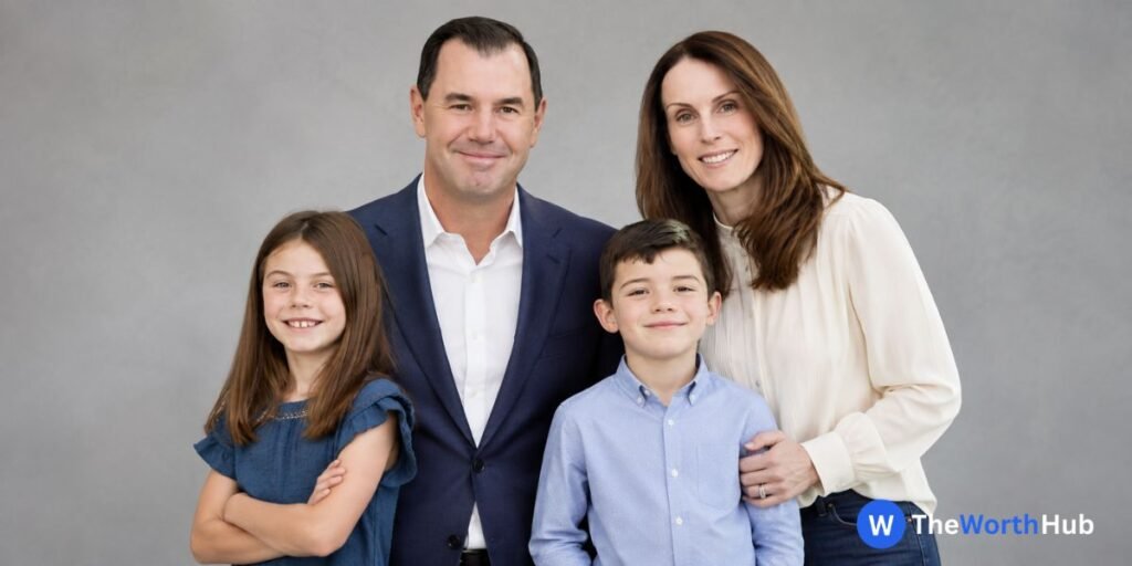 Joe Concha with his wife and family