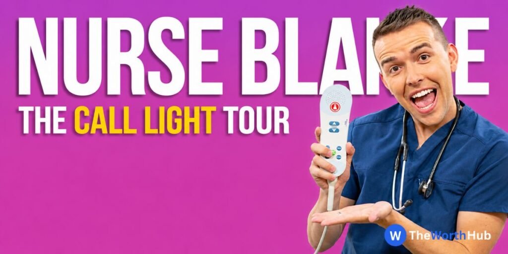 Nurse Blake in 2026, exploring his nursing background and career as a touring comedian