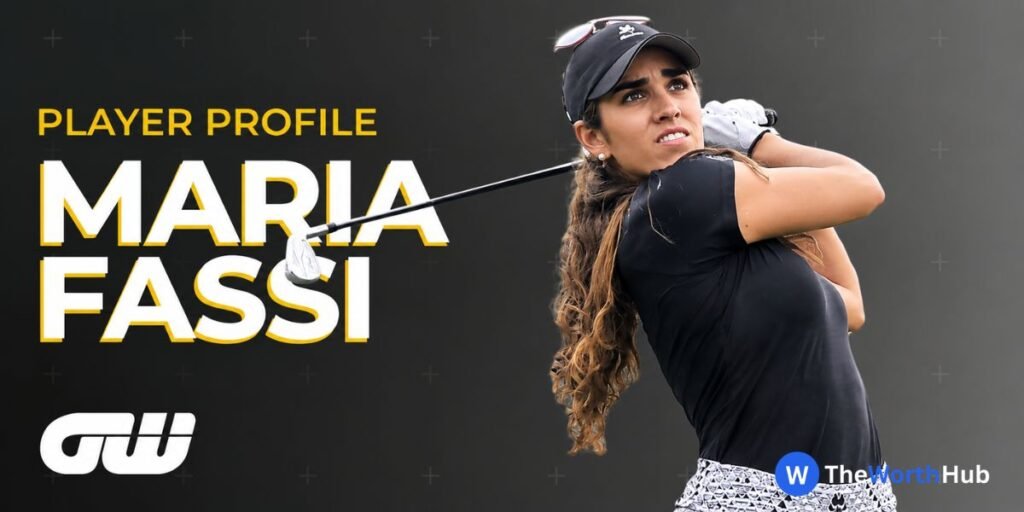 Maria Fassi, Mexican professional golfer, during a golf event